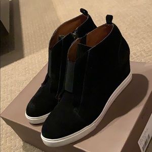 PAOLO BLACK SUEDE WEDGES from Nordstrom 7.5